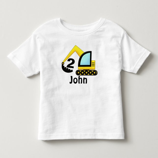 Camiseta De Bebé 2do tractor personalizado del camión de la (Anverso)