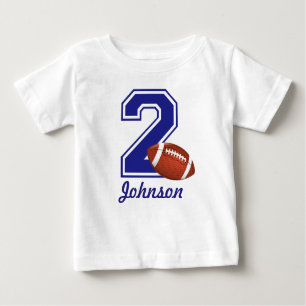 Camiseta De Bebé 2nd Birthday boy football personalized