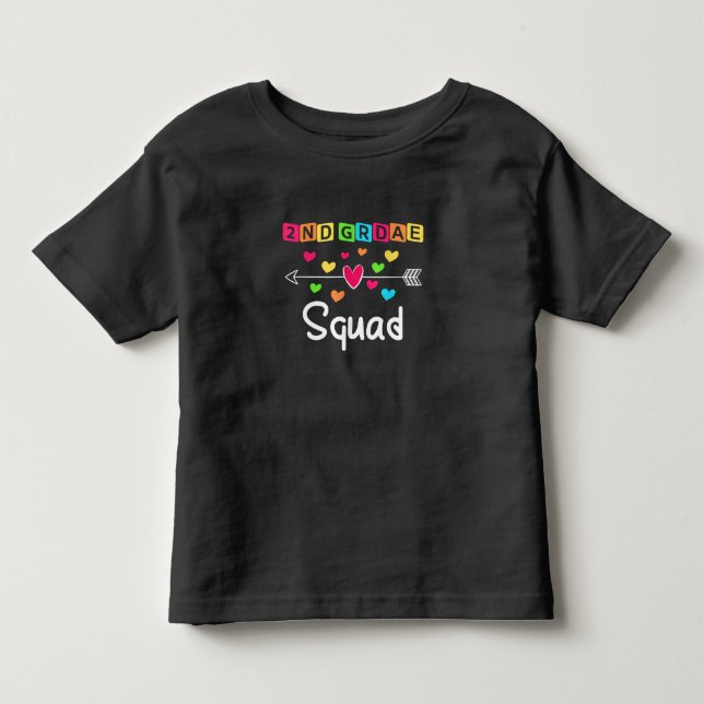 Camiseta De Bebé 2nd grade Teacher Shirts School Team Second Grade (Anverso)
