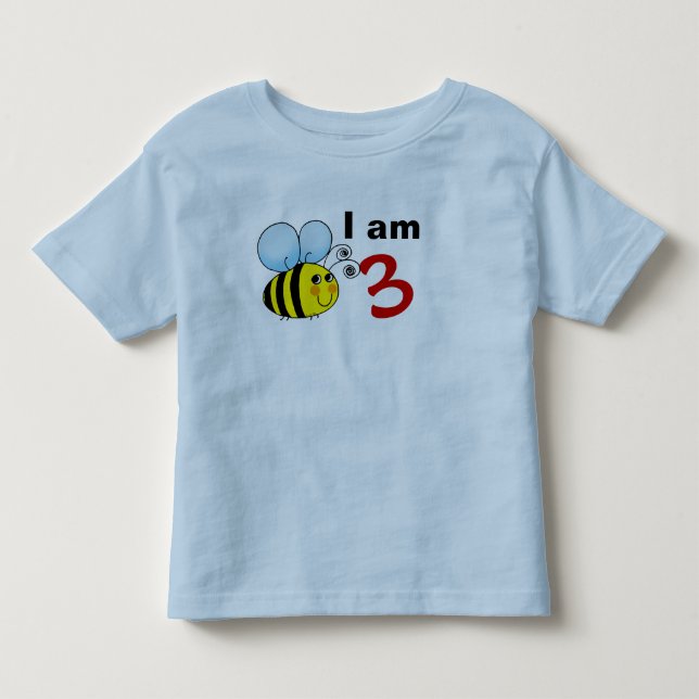 Camiseta De Bebé 3.ª idea de regalo de abejas de cumpleaños (Anverso)