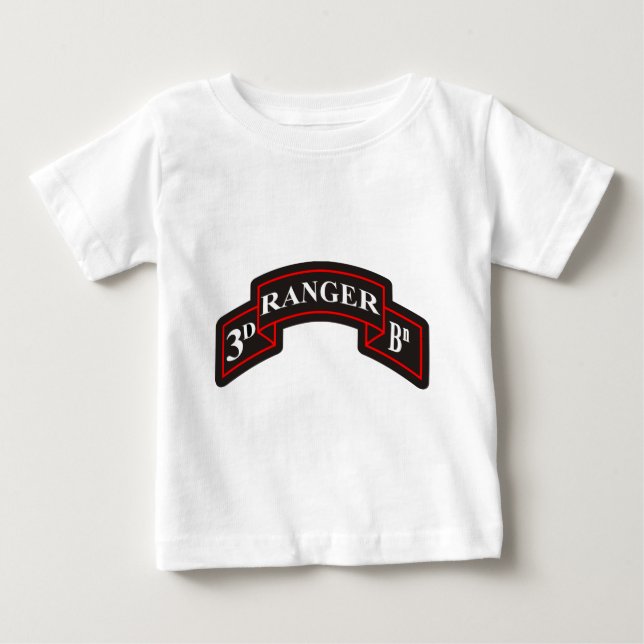 Camiseta De Bebé 3.º Batallón de clasificación 75.º Regimiento de r (Anverso)