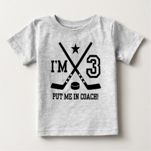 Camiseta De Bebé 3.ᵉʳ Hockey por cumpleaños