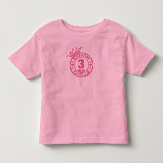 Camiseta De Bebé 3 años - Princesa de cumpleaños - rosa
