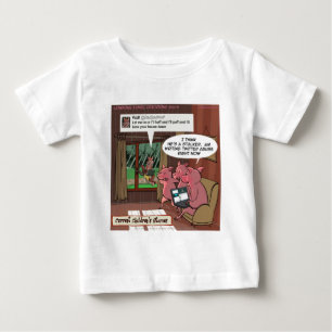 Camiseta De Bebé 3 cerditos con habilidad en las redes sociales