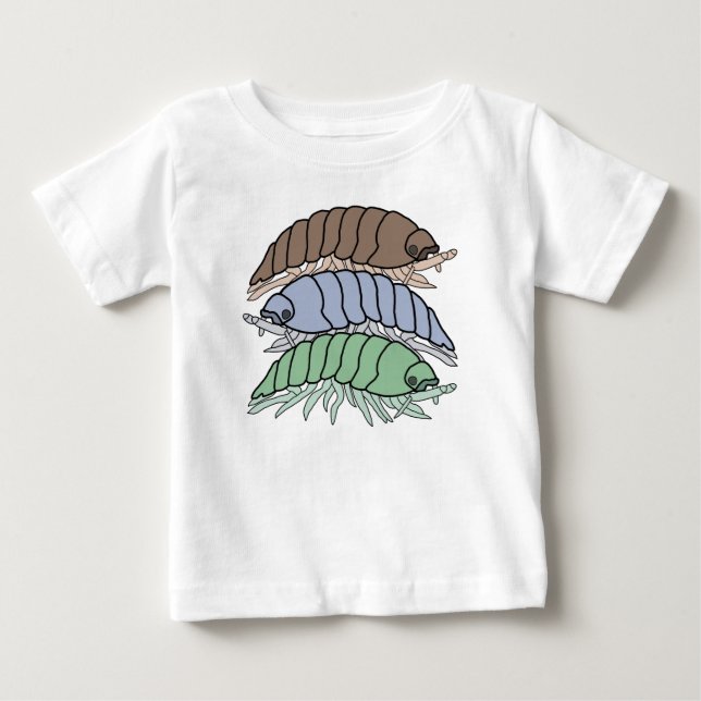 Camiseta de bebé - 3 cochinillas (blanco) (Anverso)