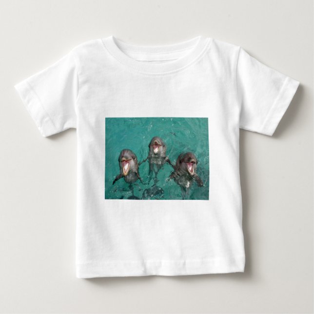 Camiseta De Bebé 3 delfínes (Anverso)