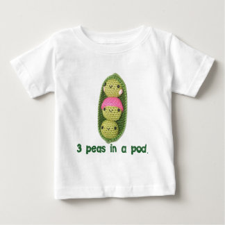 Camiseta De Bebé 3 guisantes en una vaina