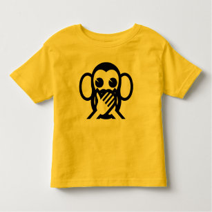 Camiseta De Bebé 3 Monos Sabios Iwazaru 言 わ ざ る No Hablar Emoji Mal