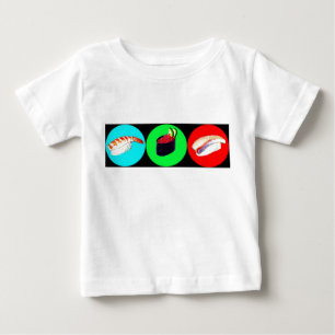 Camiseta De Bebé 3 poco Sushies