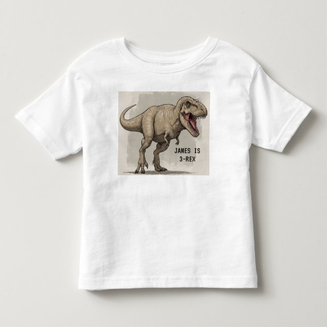 CAMISETA DE BEBÉ 3-REX (Anverso)