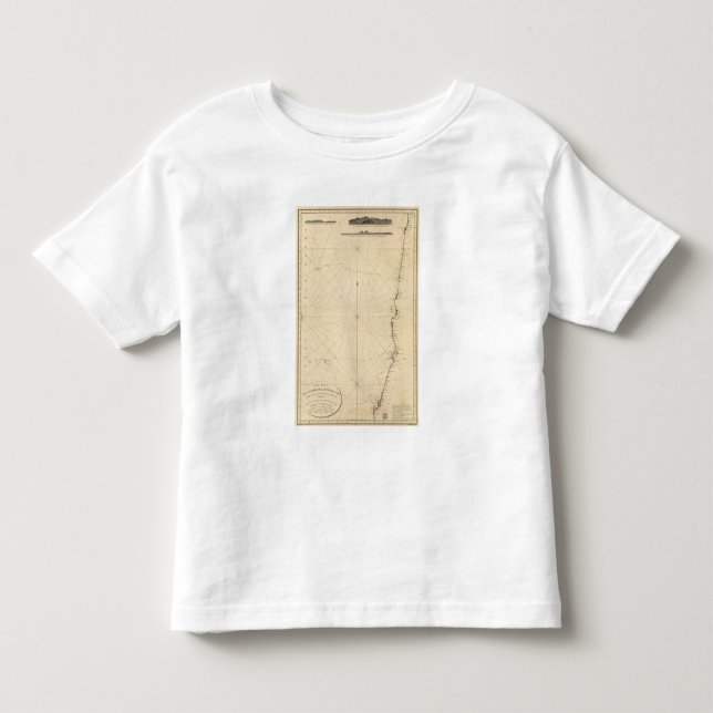 Camiseta De Bebé 3 visiónes costeras, Chile (Anverso)