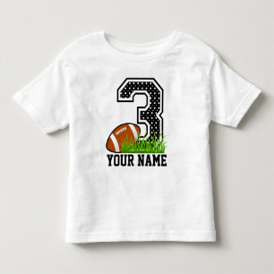 Camiseta De Bebé 3o fútbol personalizado del cumpleaños