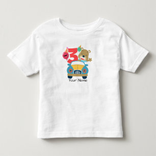 Camiseta De Bebé 3ro Oso del cumpleaños