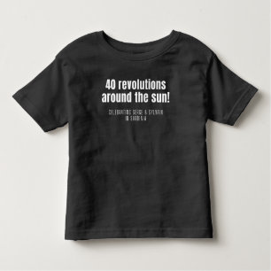 Camiseta De Bebé "40 revoluciones..."