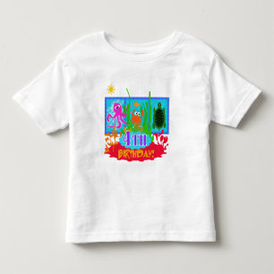 Camiseta De Bebé 4.ª Aventura Submarina Camisas de Cumpleaños