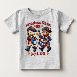 Camiseta De Bebé 4 de julio 2014: 250 Aniversario Semiquincentenari