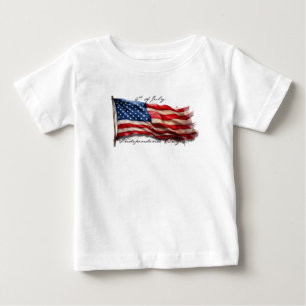 Camiseta De Bebé 4 de Julio – Celebra con la bandera de EE. UU.