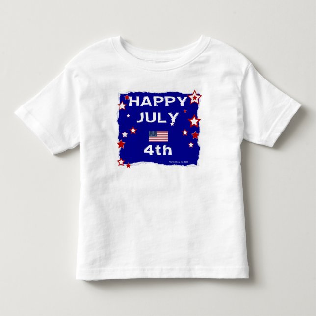 Camiseta De Bebé 4 de julio (Día de la Independencia) (Anverso)
