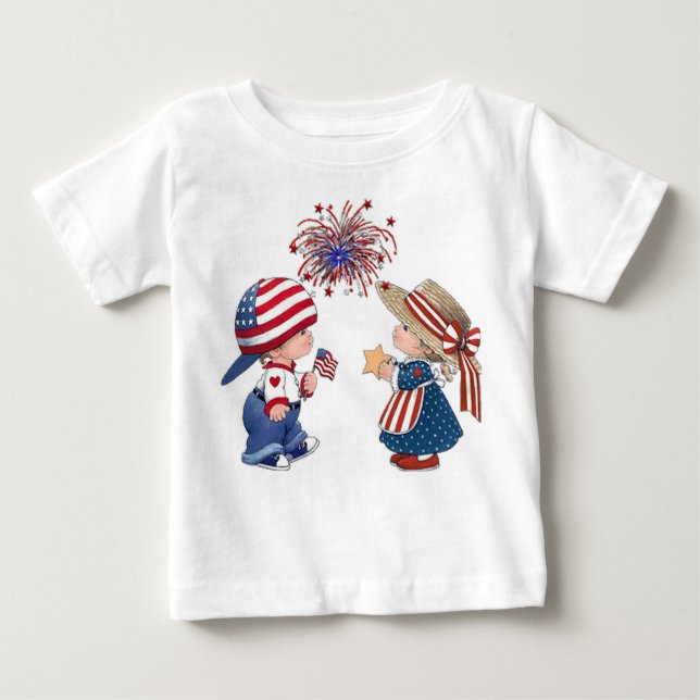 Camiseta De Bebé 4 de julio Infanr (Anverso)