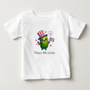 Camiseta De Bebé 4 de julio Pequeño personaje de rosca