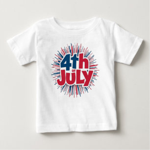 Camiseta De Bebé 4 de julio Sublimación-98146