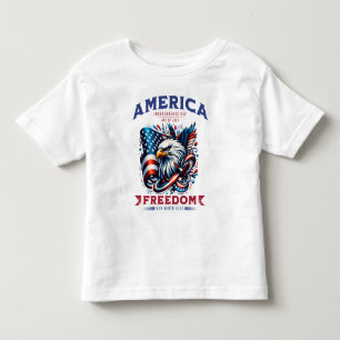 Camiseta De Bebé 4 de julio Sublimación del águila estadounidense-6