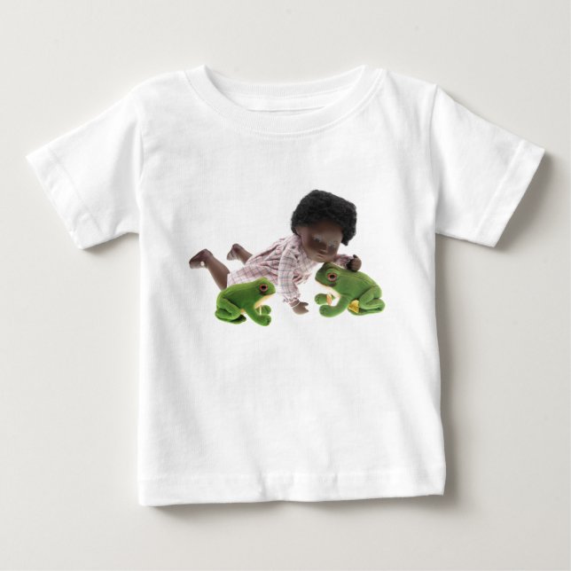 Camiseta De Bebé 519 Sasha Cara Black bebé (Anverso)