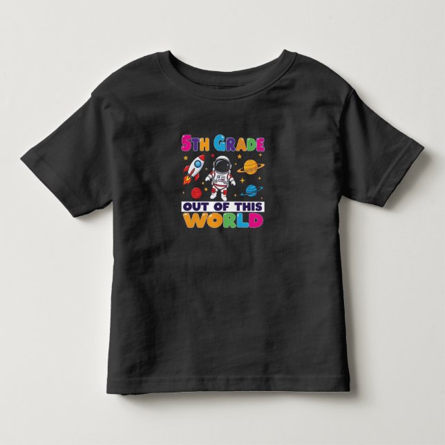 Camiseta De Bebé 5.º astronauta escolar (Anverso)
