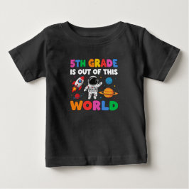 Camiseta De Bebé 5.º astronauta escolar