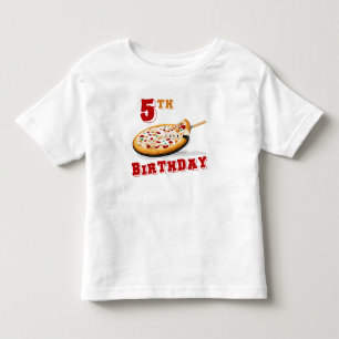 Camiseta De Bebé 5.º Fiesta de la pizza de cumpleaños