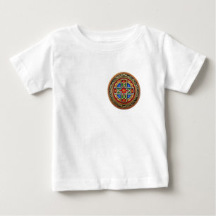 Camiseta De Bebé [600] Cruz Celta [Oro+Esmalte]