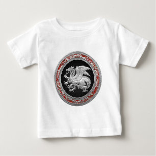 Camiseta De Bebé [600] Dragón islandés, Landvttir [Silver]