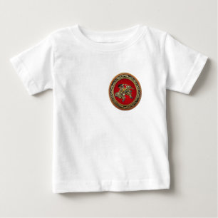 Camiseta De Bebé [600] Hokusai - Shoki Riding Shishi Lion