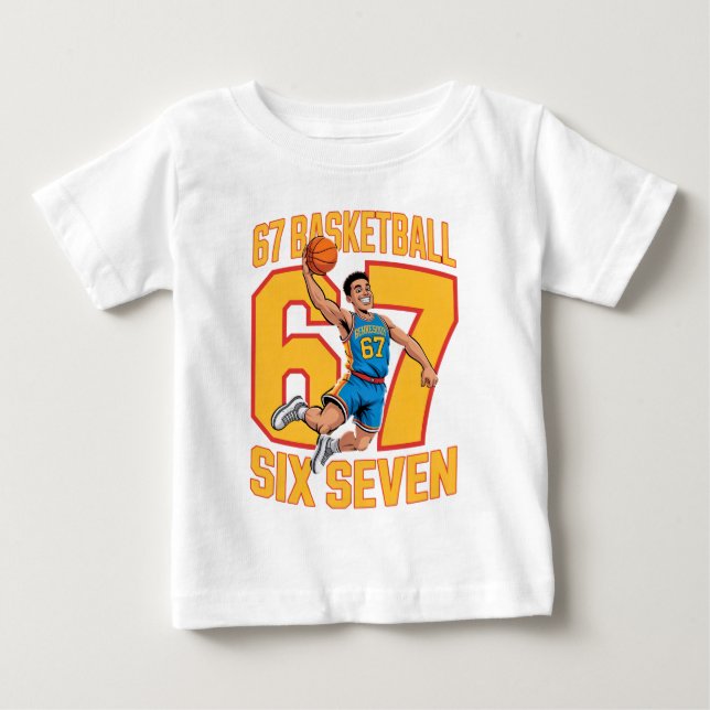 Camiseta De Bebé 67 Baloncesto Seis Siete (Anverso)