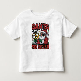 Camiseta De Bebé 67 Six Seven Funny Christmas Santa Meme