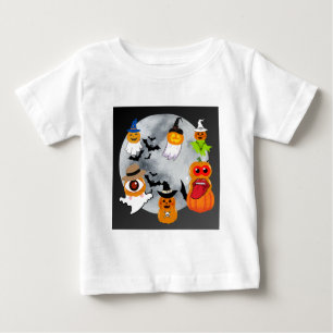Camiseta De Bebé 6 caracteres de halloween