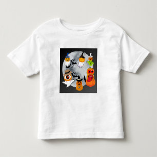 Camiseta De Bebé 6 caracteres de halloween