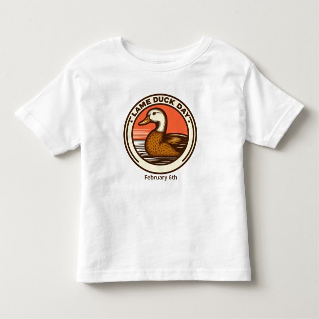 Camiseta De Bebé 6 de febrero - Día del Pato Cojo (Anverso)
