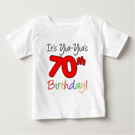 Camiseta De Bebé 70 años de Yia-Yia
