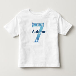 Camiseta De Bebé 7mo cumpleaños isnpired invierno