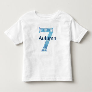 Camiseta De Bebé 7mo cumpleaños isnpired invierno