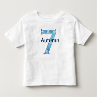 Camiseta De Bebé 7mo cumpleaños isnpired invierno