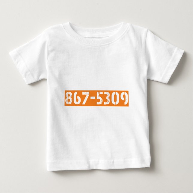 CAMISETA DE BEBÉ 867-5309 (Anverso)