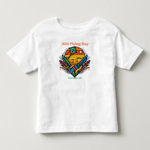 Camiseta De Bebé 8 feb. - Día del vuelo de cometas
