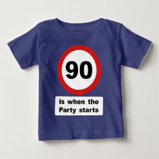 Camiseta De Bebé 90 es cuando el fiesta comienza