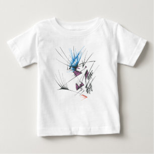 Camiseta De Bebé 96 Arte Tribal Abstracto Colorido de Tatuaje