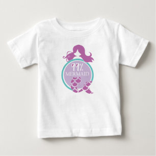 Camiseta De Bebé 99% Sirena