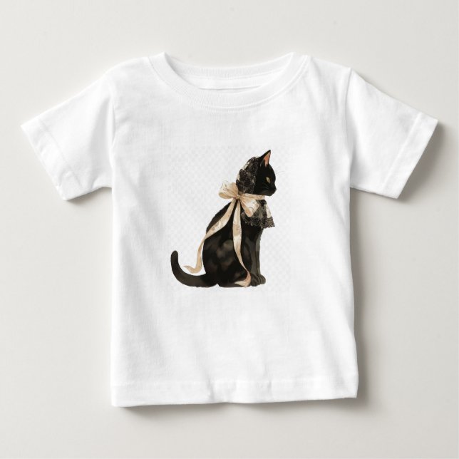 Camiseta De Bebé 9.º gata (Anverso)