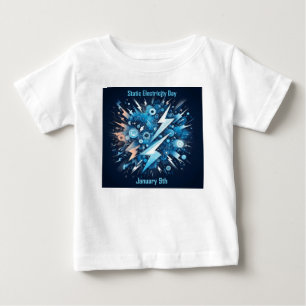 Camiseta De Bebé 9 de enero - Día de la electricidad estática