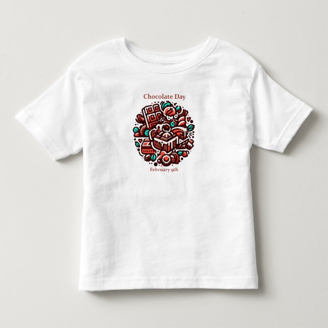 Camiseta De Bebé 9 feb. - Día del chocolate (Anverso)